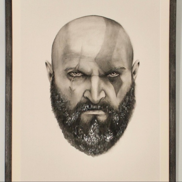 Canvas Painting Kratos - Picture 1 of 3